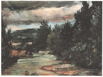  Plaine Tableaux - Rivière dans la plaine Paul Cézanne